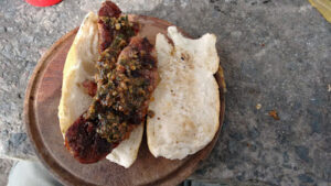 Choris con chimichurri